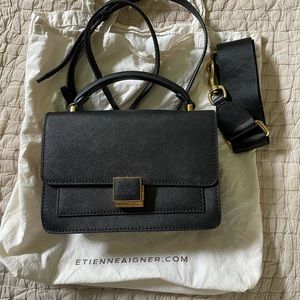 Etienne Aigner Leah leather Crossbody Black